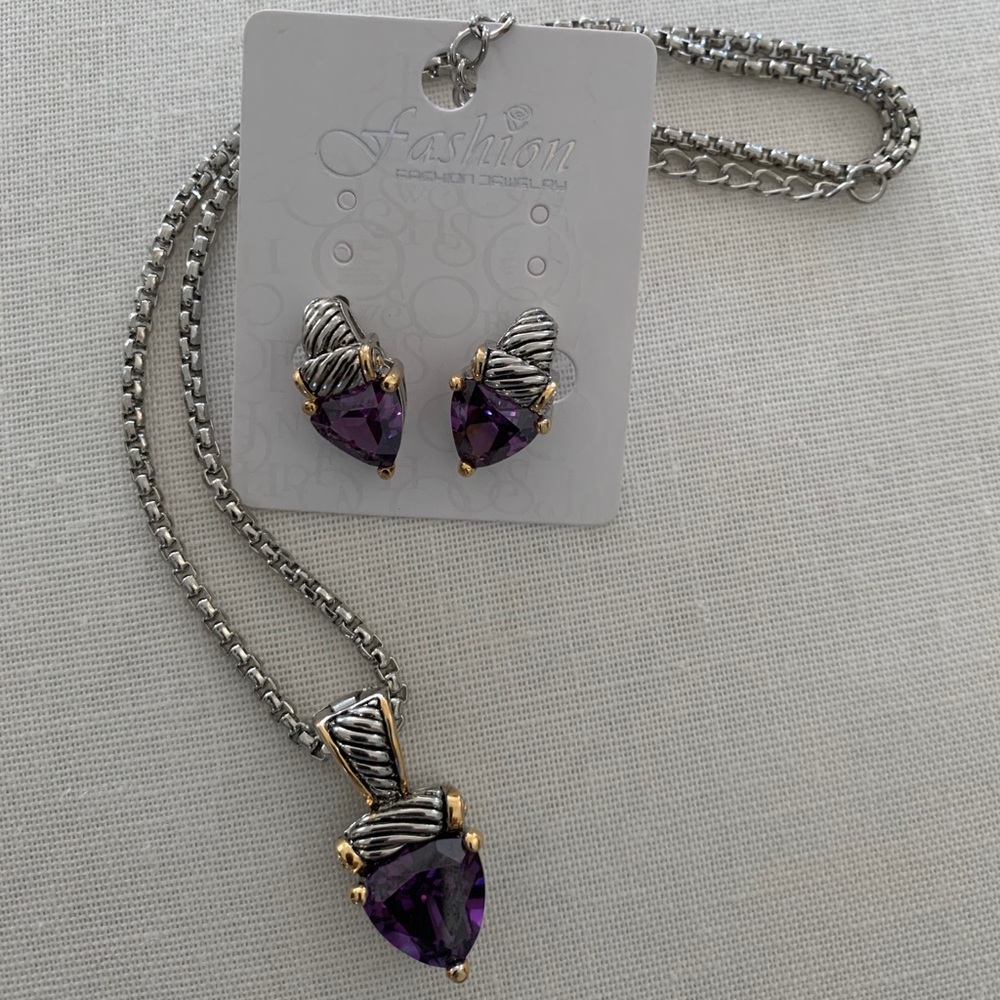Fashion jewelry necklace earrings set